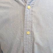 Chemise Ralph Lauren Slim Fit S Bleu Clair Logo Rose Coton Manches Longues