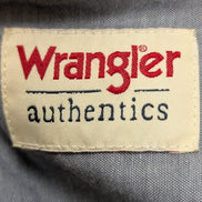 Chemise WRANGLER Vintage Kaki 2 Poches à Rabat Manches LonguesTaille S