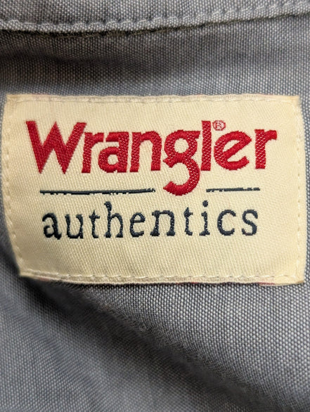 Chemise WRANGLER Vintage Kaki 2 Poches à Rabat Manches LonguesTaille S