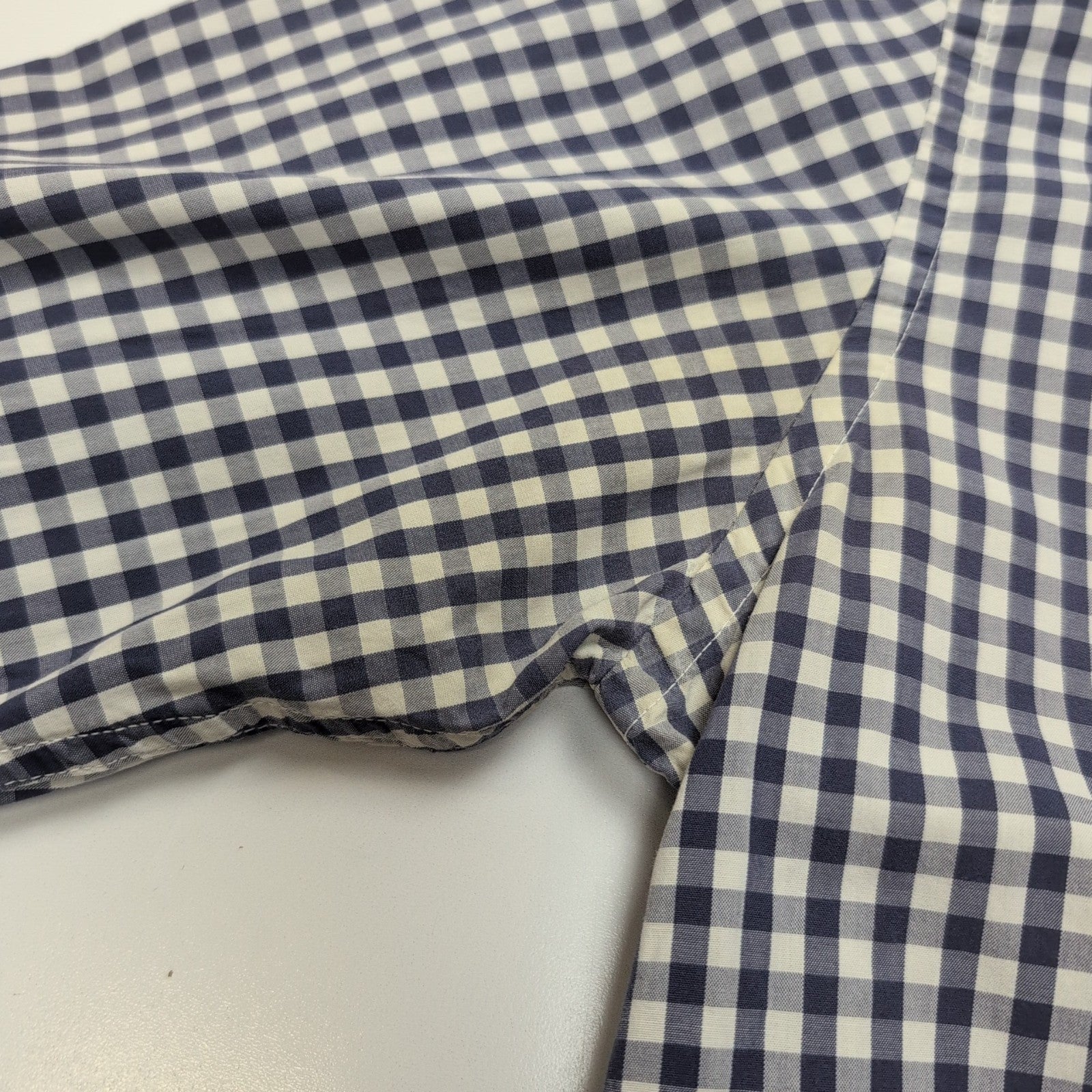 Chemise Tommy Hilfiger à Petits Carreaux Bleu et Blanc - Taille M