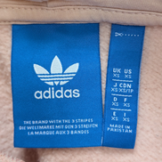 Sweat à Capuche Adidas Saumon - Grand Logo Blanc - Taille XS