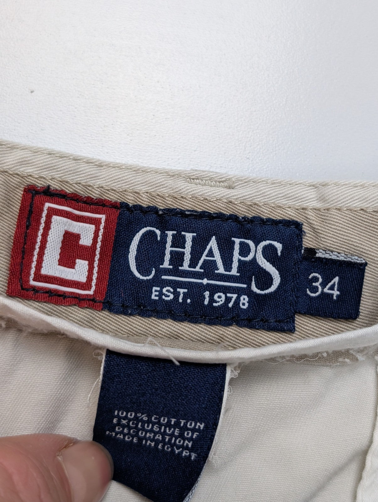 Short Chino Chaps Crème Femme Coupe Droite Classique Taille 34 XS/S
