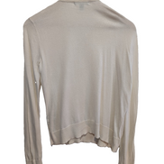 Gilet cardigan Lauren Ralph Lauren M crème coton boutons dorés blason