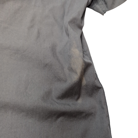 Chemise Levi's marron gris uni manches courtes western cowboy taille L 2 poches