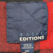 Surchemise Veste Matelassée Flanelle ROUGE NOIR BASIC EDITIONS 3XL |264S