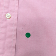 Chemise Ralph Lauren XL XXL Rose Pâle Classic Fit Coton Logo Marron