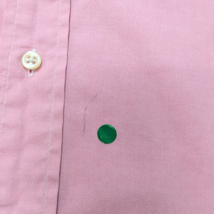 Chemise Ralph Lauren XL XXL Rose Pâle Classic Fit Coton Logo Marron