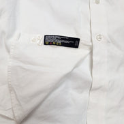 Chemise Nautica Classic Fit Taille L/XL Blanche 100% Coton Logo Brodé