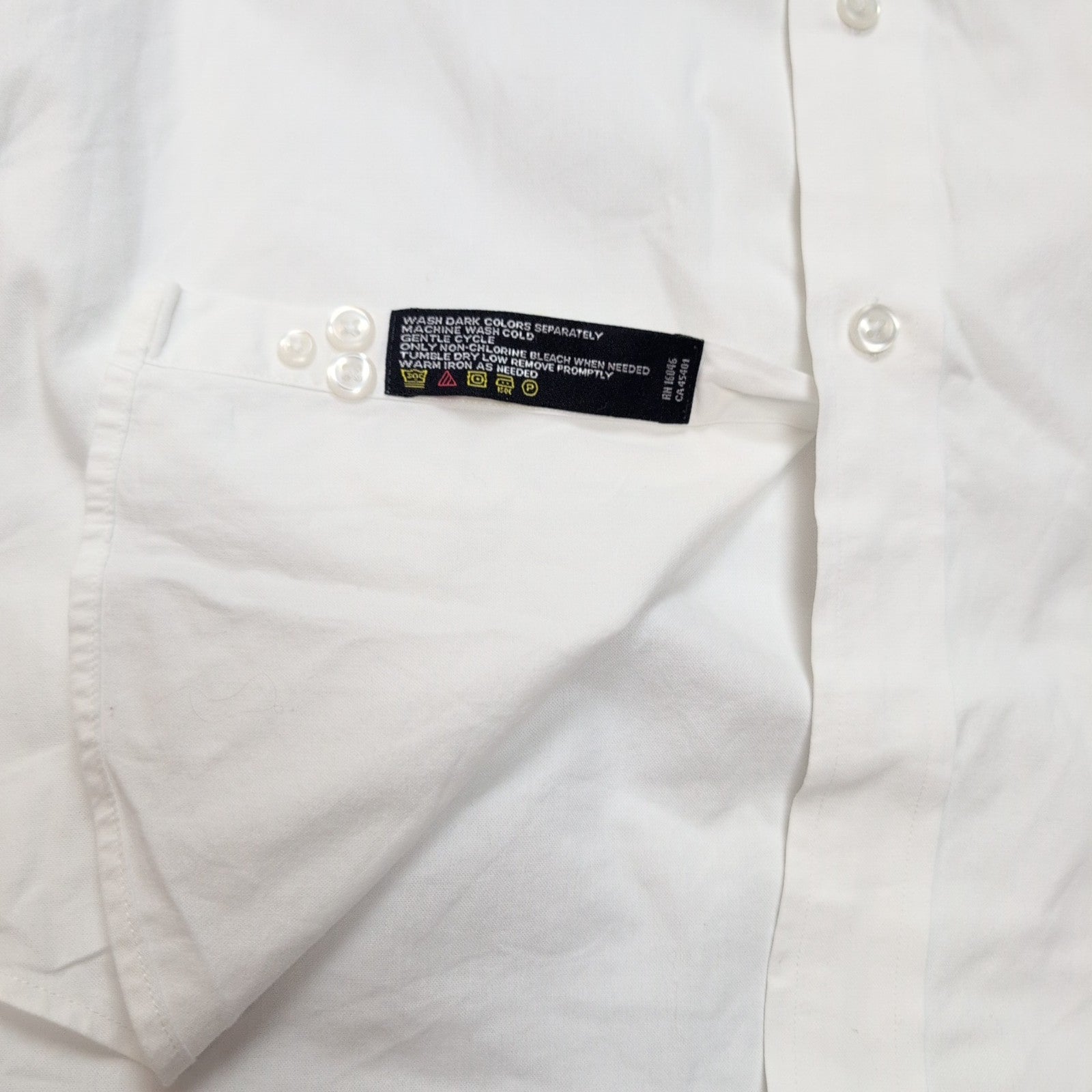 Chemise Nautica Classic Fit Taille L/XL Blanche 100% Coton Logo Brodé