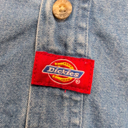 Chemise Dickies Jean Bleu L Made in Mexico Workwear Coton manches longues