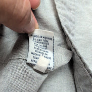 Chemise Ralph Lauren L Gris Clair Oxford Coton Logo Marron Manches Longues