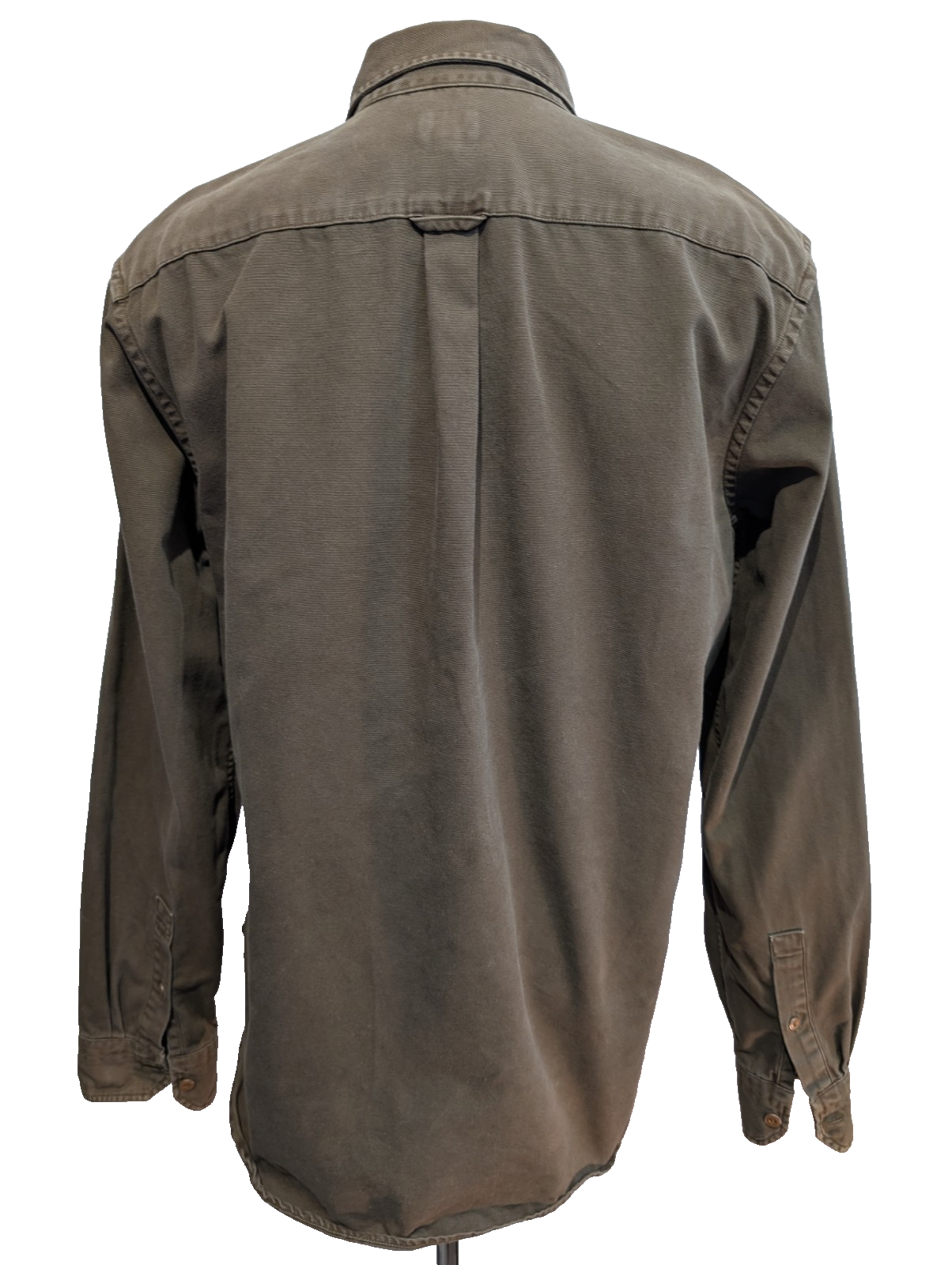 Chemise LEVI'S Vintage Kaki Coton Épais Boutons Métal M. Longues Taille L