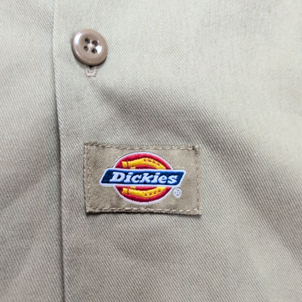 Chemise Dickies M Beige Workwear Manches Courtes Poches Boutonnées