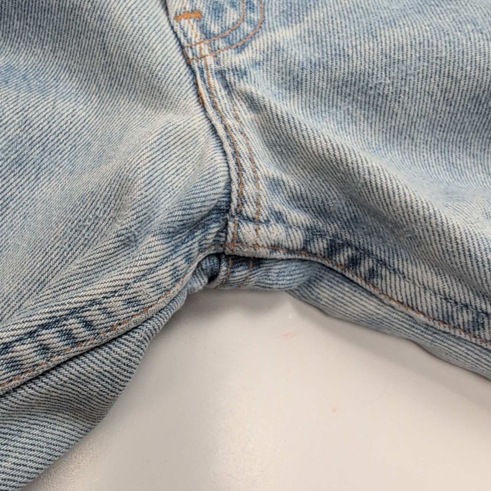 Levi’s 501 Jean Homme W38 L34 Bleu Clair Vintage Pantalon Bouton