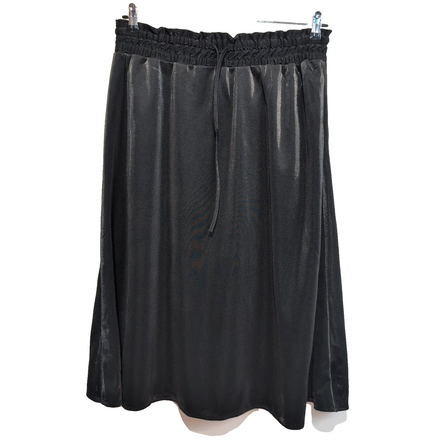 Jupe Femme Taille XL Christy Noire Satinée Stretch Neuve avec Étiquette