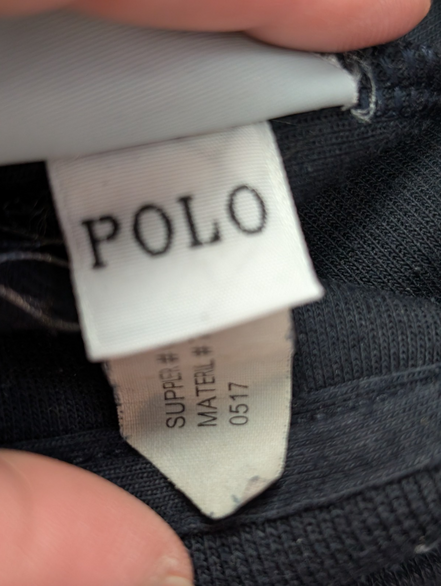 Veste à capuche Polo Ralph Lauren bleu marine zippé grand logo XL XXL