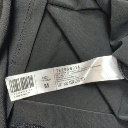 Robe Terranova T.M Noire Manches Longues Stretch Neuve Avec Étiquette