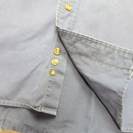 Chemise Eddie Bauer XL Gris Anthracite 100% Coton Épais Vintage manches longues