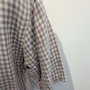 Chemise Polo Ralph Lauren LIN Caldwell M Bordeaux Crème Coton manches courtes