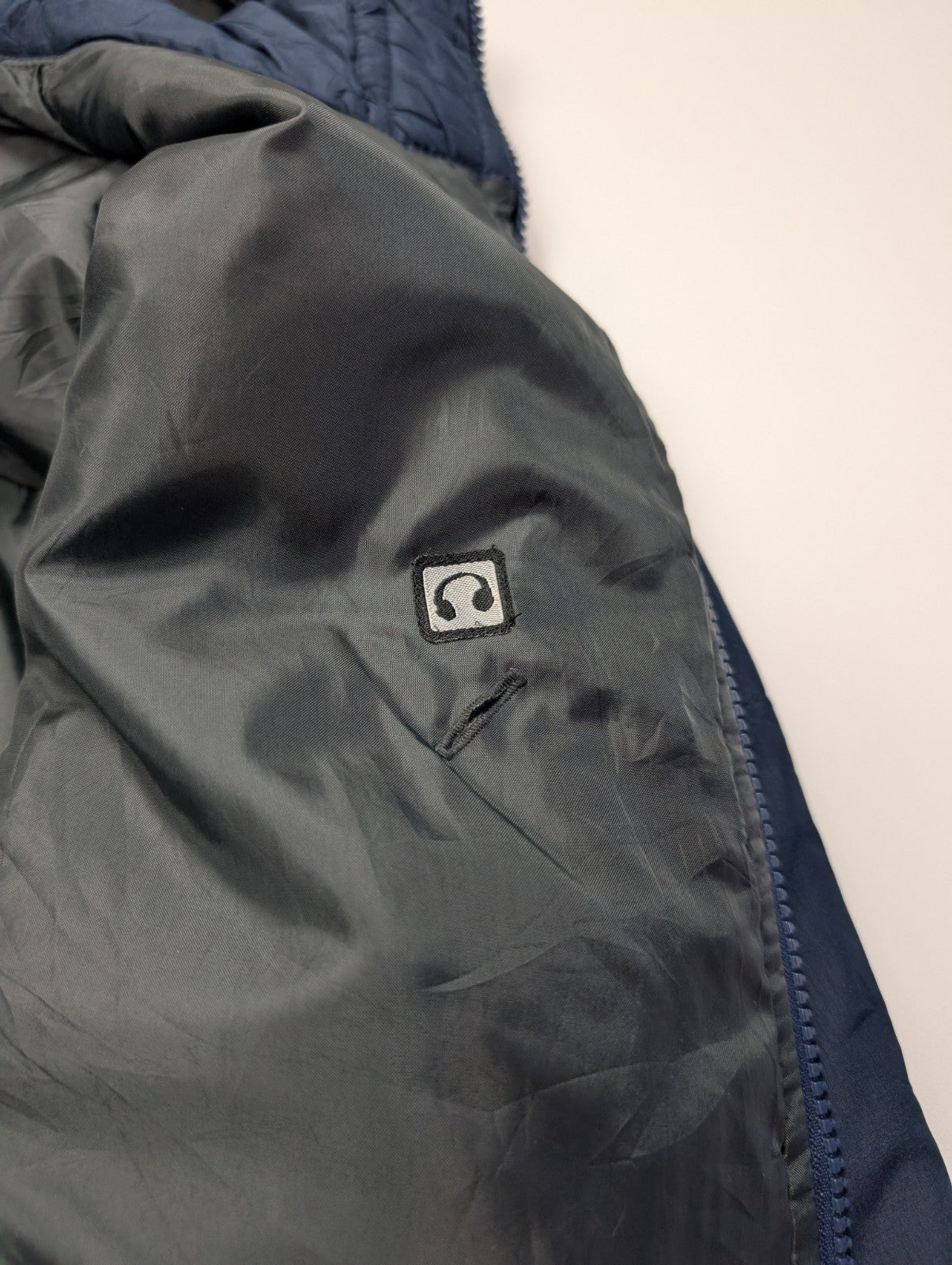 Manteau Nike Virginia Matelassé Bleu Marine Homme Taille L Veste Sportswear 🧥
