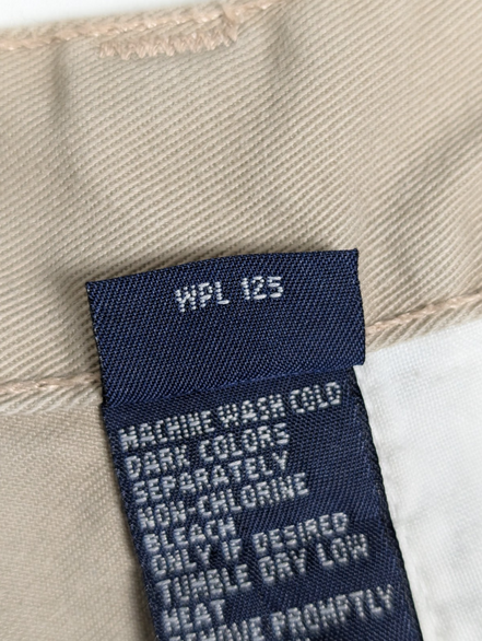 Pantalon chino CHAPS Ralph Lauren beige W30 FR40 à pinces coton