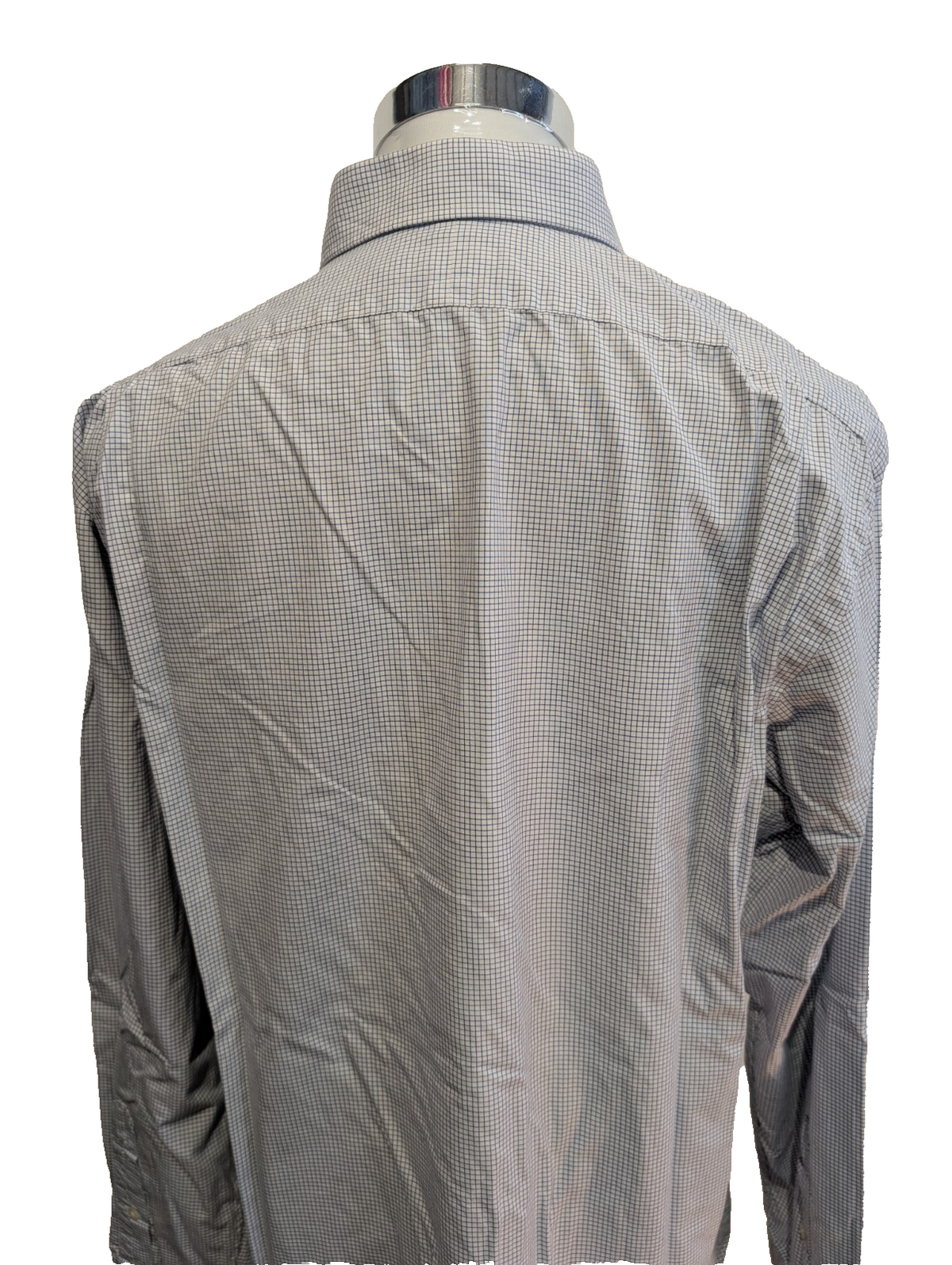 Chemise Polo Ralph Lauren Shirt XL Carreaux Bleu Blanc Col Classique Coton