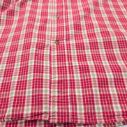 Chemise Wrangler Manches Courtes Rouge et Marron à Carreaux Taille 3XL