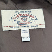 Doublure Manteau Armani Jeans 52 L/XL Bordeaux Noir Veste Liner Trench Chic 🧥
