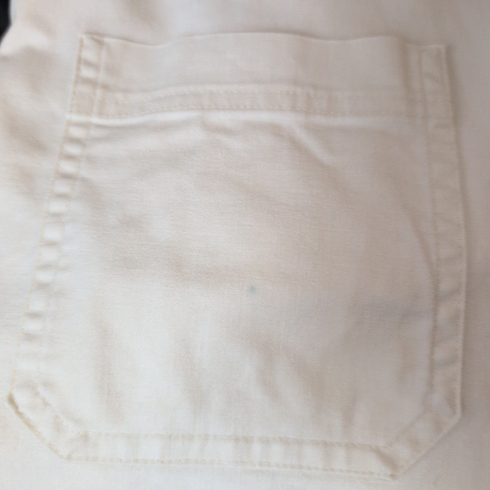 Chemise L.L.Bean XL Tall Écru Tissu Épais Vintage 2 Poches manches longues