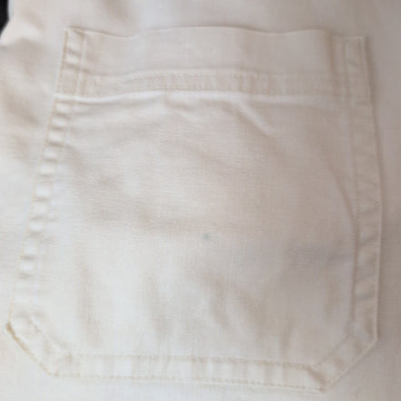 Chemise L.L.Bean XL Tall Écru Tissu Épais Vintage 2 Poches manches longues