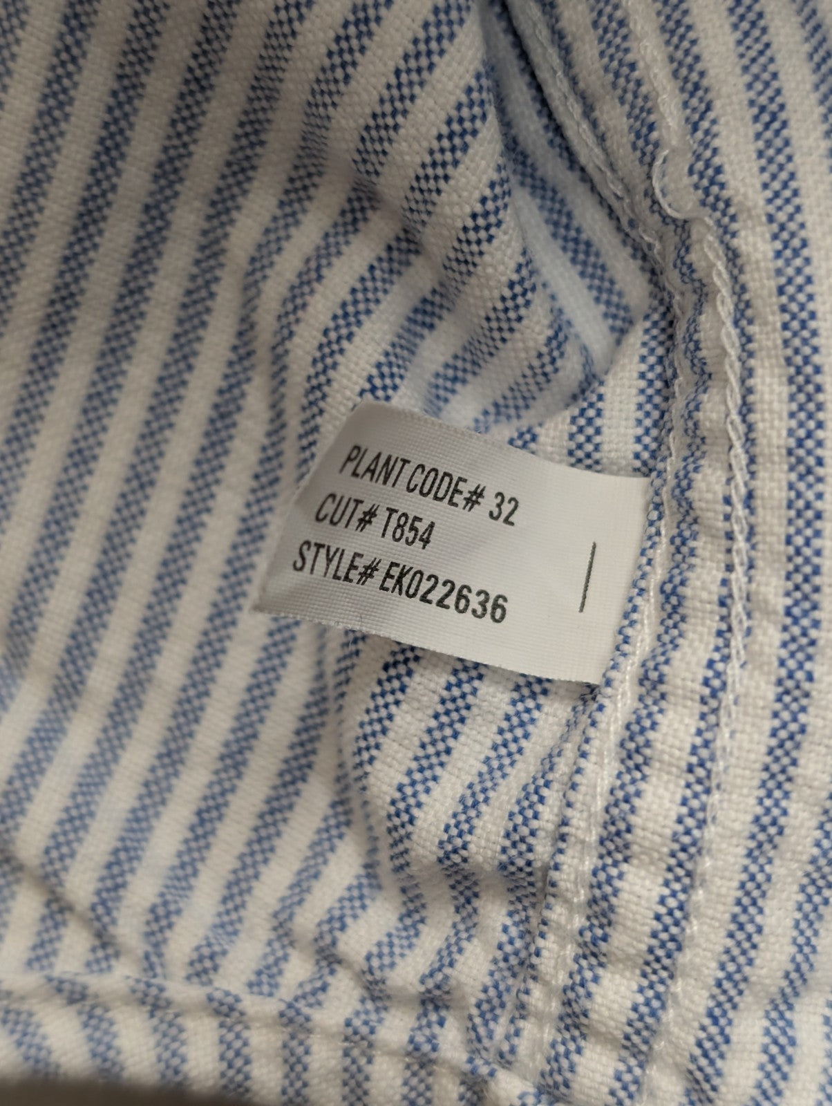 Chemise Ralph Lauren Femme Taille 10 Bleu Rayures Manches Longues Coton XXS XS