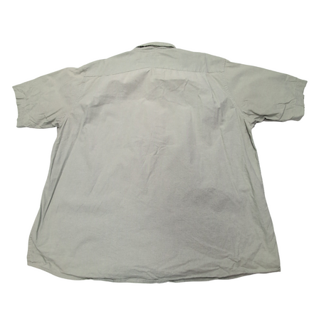 Chemise Wrangler vert kaki clair uni homme manches courtes taille XL