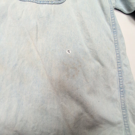 Chemise Harley Davidson XXL Jean Bleu 100% Coton Logo Brodé 2 Poches