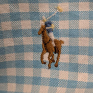 Chemise Ralph Lauren à Petits Carreaux Bleu et Blanc Taille M Classic Fit