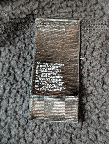 The North Face Polaire Col Zippé Noir - Texture Quadrillée - Taille XXL Homme