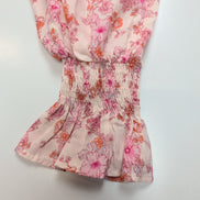 Chemisier Gentle Fawn Femme 2XL Fleuri Rose Manches Poète Neuf
