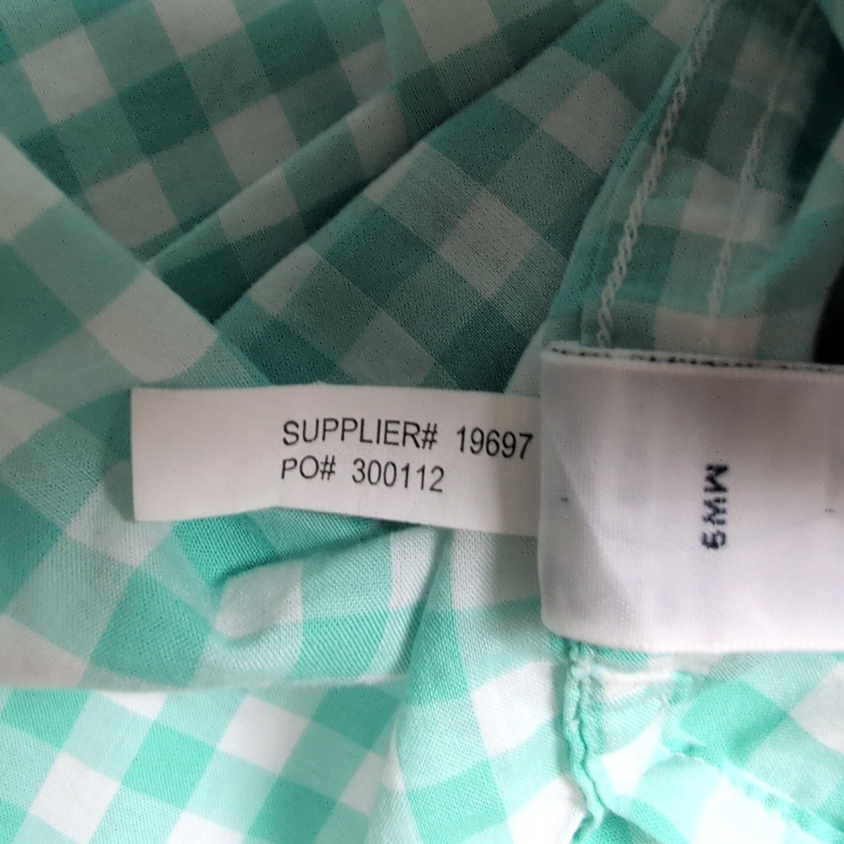 Chemise Ralph Lauren XL Verte Carreaux Logo Rose Manches Courtes Fendues