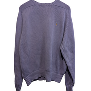 Pull Polo by Ralph Lauren col rond lilas violet logo multicolore coton L