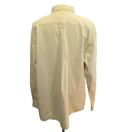 Chemise LL Bean jaune pâle 2 poches rabat bouton marbré XL Tall (2XL)