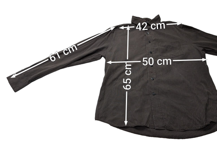 Chemise GAP marron à rayures taille M #102msch