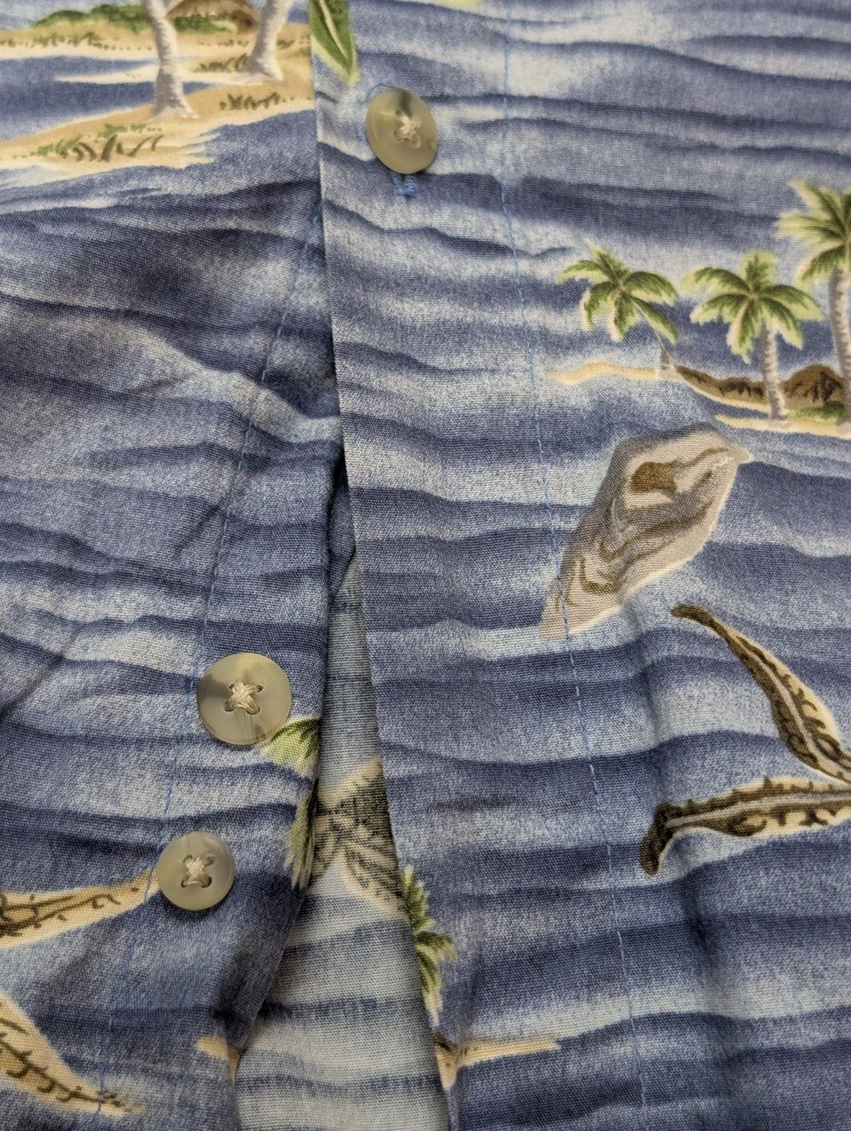 Chemise hawaïenne Campia Moda coquillages manches courtes taille L #627 hawaien