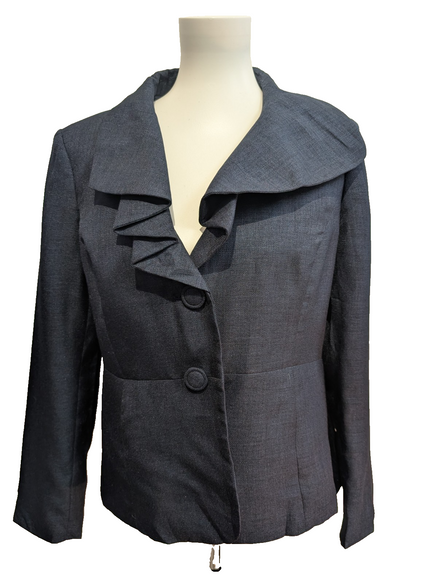 Veste Blazer Le SUIT Femme Bleu Marine 100% Polyester Taille L