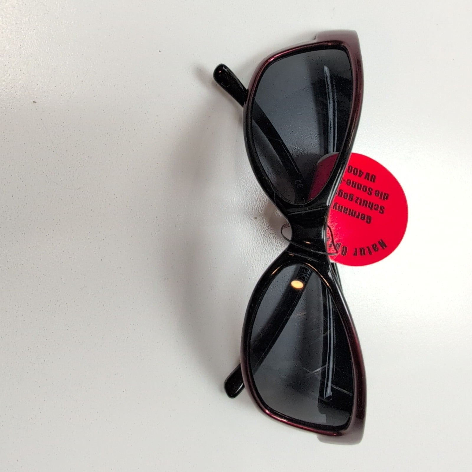 Lunettes de soleil Y2K Natur Optik Germany Bordeaux Brillant Branches La