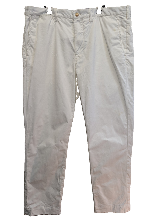 Pantalon chino Polo Ralph Lauren W38 L30 blanc Stretch Straight Fit