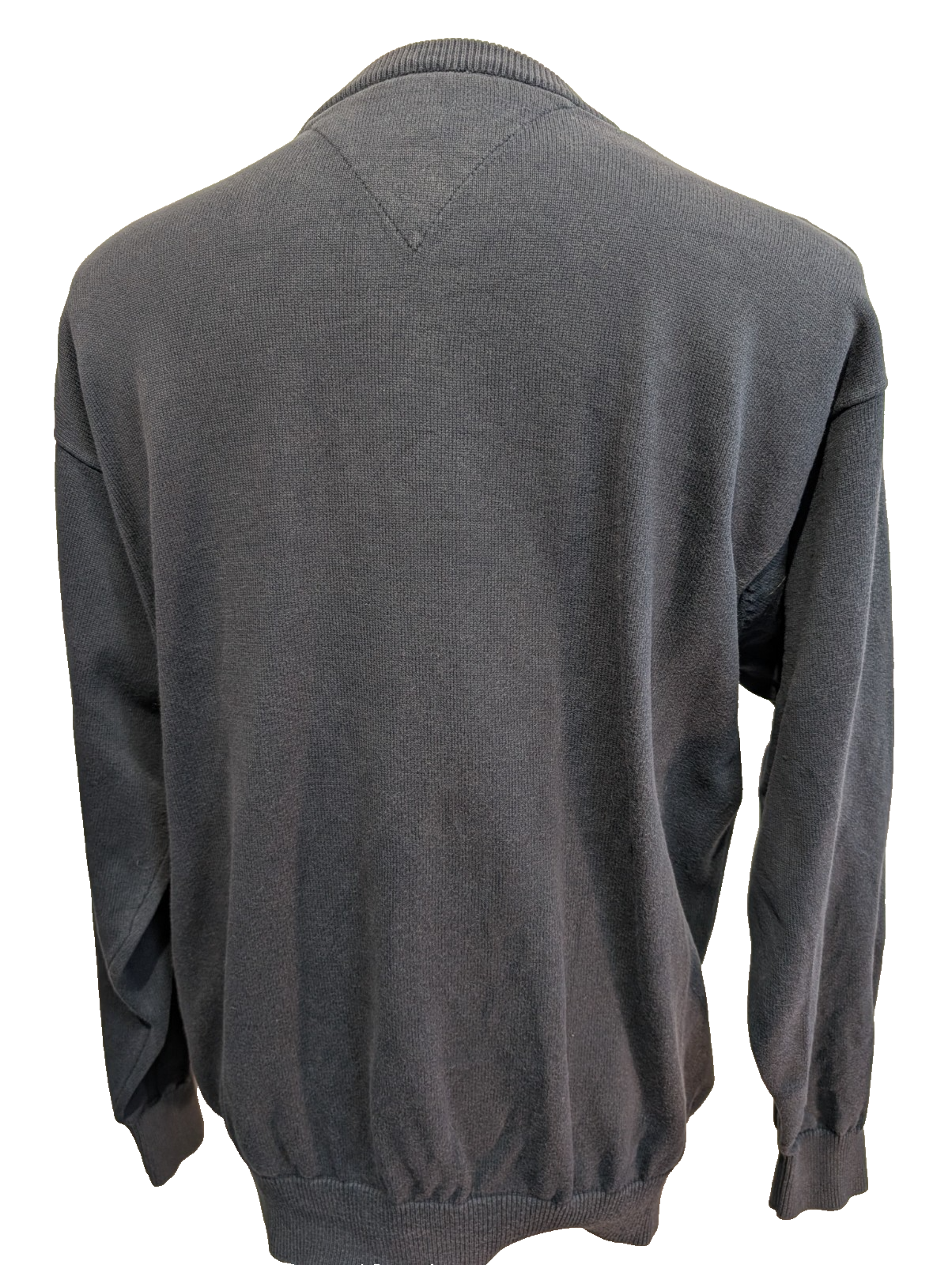 Sweat Tommy Hilfiger GOLF Vintage Bleu Marine Patiné - Taille M - 100% Coton