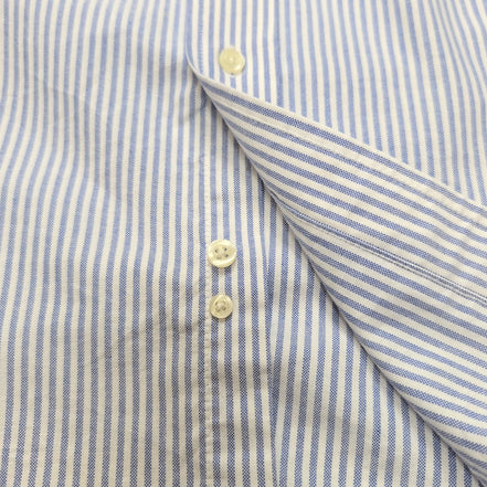 Chemise Chaps bleu à rayures coton Oxford manches longues 1 poche L XL