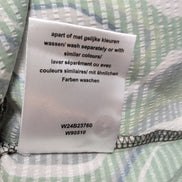 Chemise Femme LIZZI LOU S Verte Motifs Rétro Volants Neuve Étiquette