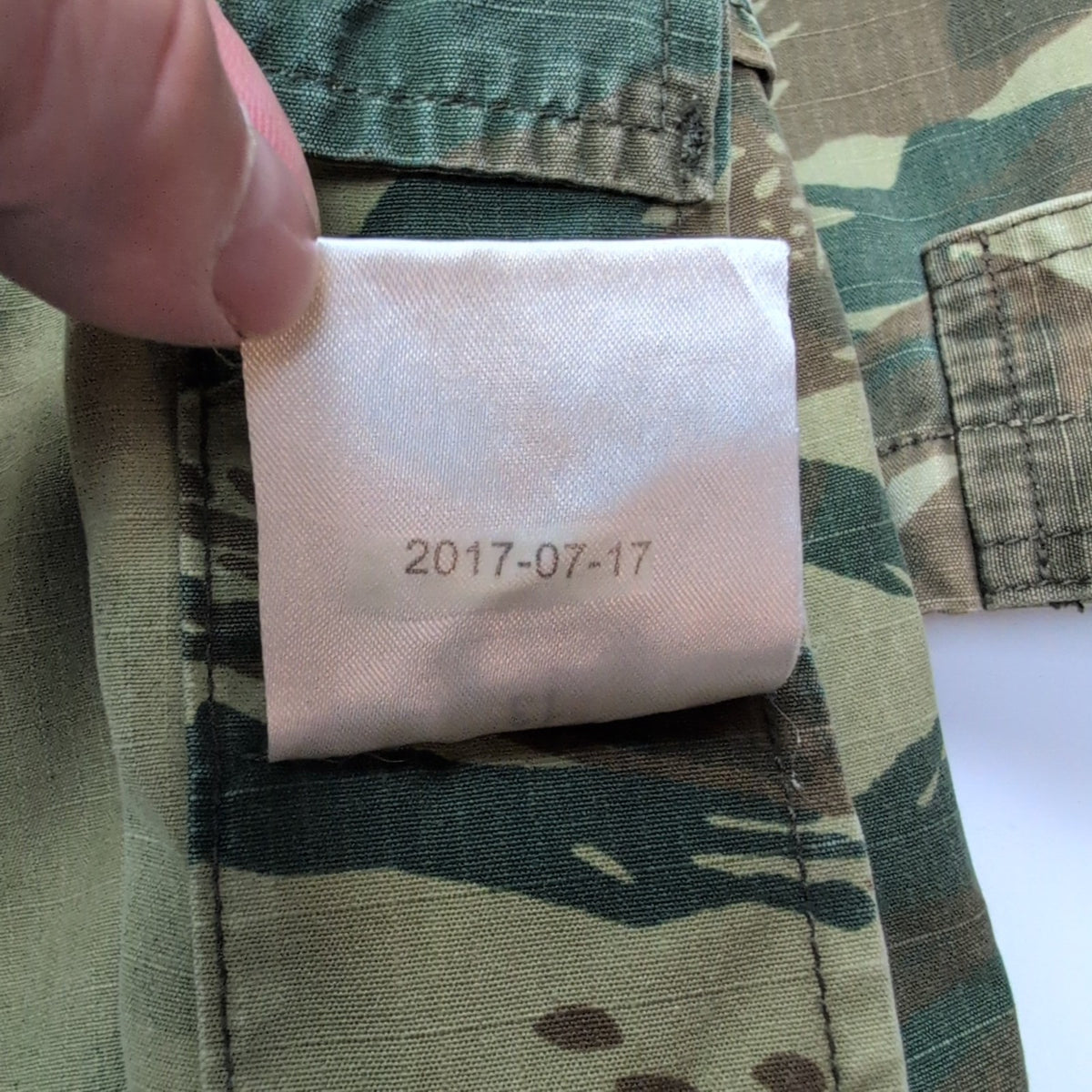 Veste militaire camouflage kaki marron Taille M Army Combat Ripstop Camo