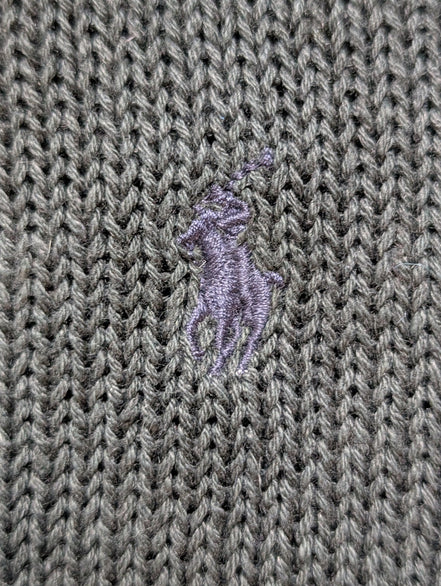 Pull POLO Ralph Lauren Rare - 60% Lin / 40% Coton - Vert Foncé - Taille M