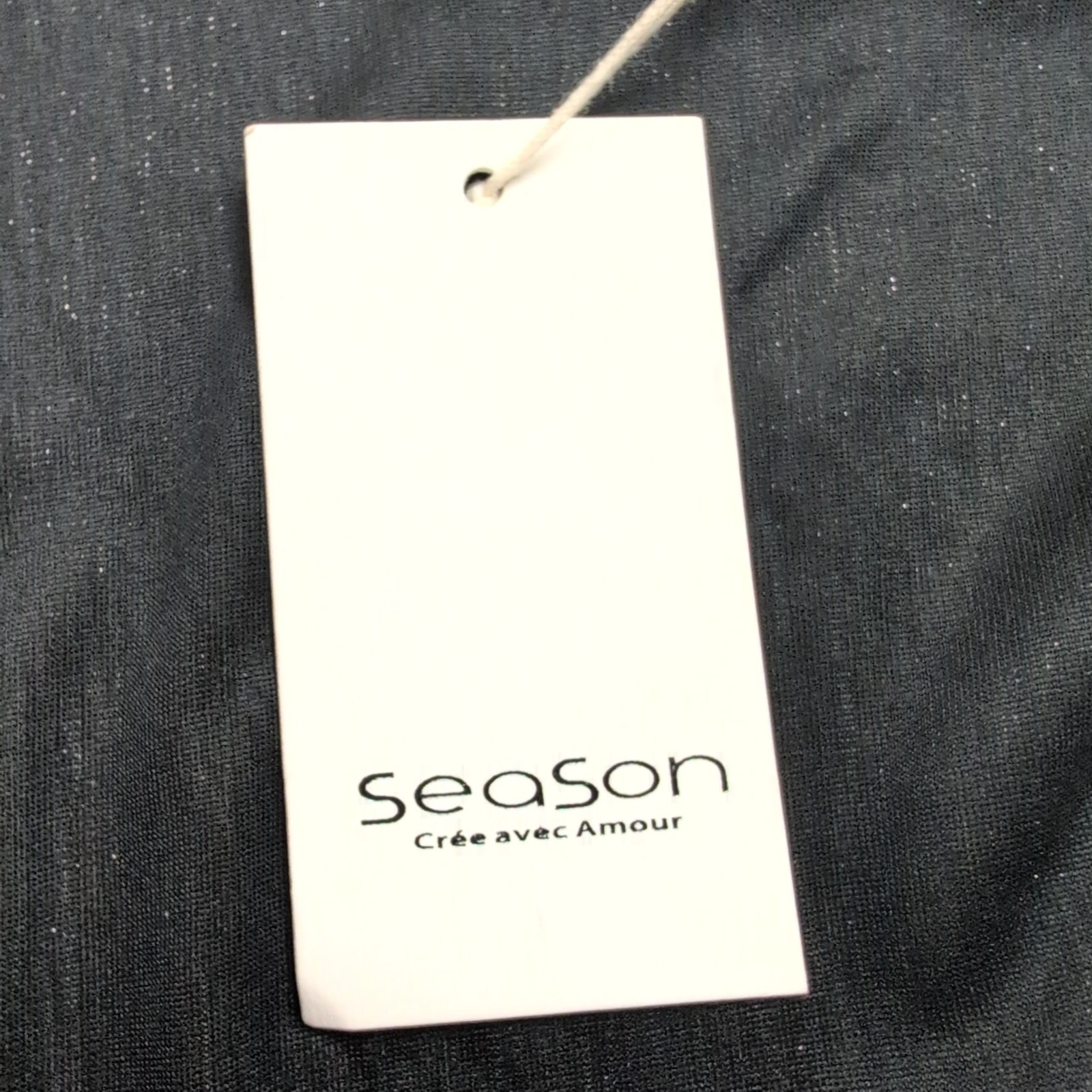 Robe SAESON S/M Longue Brillante Voile Manches Longues Neuve Étiquette
